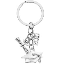 2Stk Graduation Schlüsselanhänger 2023 Silber Alloy Geschenk