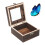 5St Compacte Display Case Koffie Kleur Met Slot 2