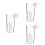 3Stk Garnelenfutter Tool Aquarium Transparent Multifunktional 8