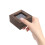 5St Compacte Display Case Koffie Kleur Met Slot 6