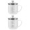 2Stk Messbecher Mit Griff Transparent Für Milch Backen 6