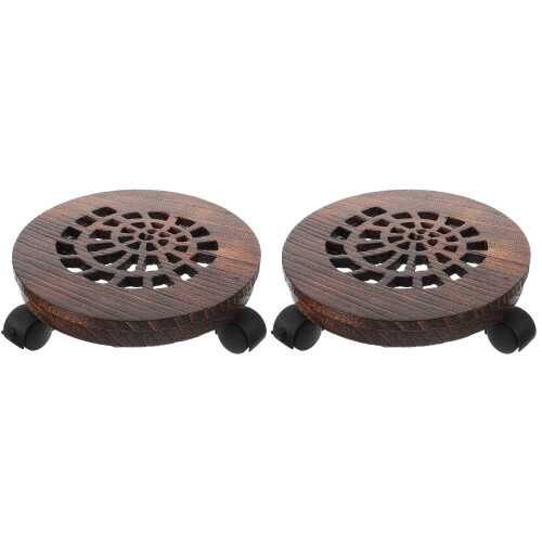 2Sets Rollende Stand Met Stevige Ondersteuning Koffie 2