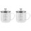 2Stk Messbecher Mit Griff Transparent Für Milch Backen 9