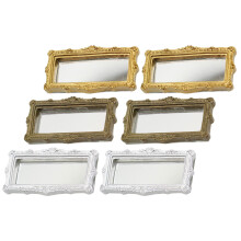 18Stk Resin Mini Spiegel Unisex Puppenhaus Spielzeug