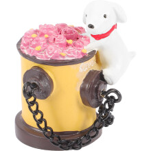 3Stk Resin Hund Feuerhydrant Mini Deko Für Garten Und
