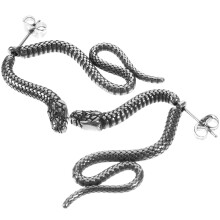 2Paare Gothic Schlangen Ohrringe Unisex Punk Schmuck Bunt