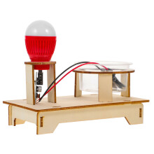 2Sets Physik Experiment Kit Holz Mehrfarbig DIY Elektroleitungsbausatz