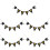 5Stk Dekobanner Graduation Party Hängend Robust 8