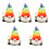 5Stk Resin Set Figuren Für Garten Und 5