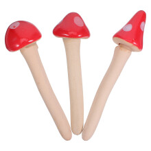 12Stk Rote Mini Keramik Garten Ornamente Für