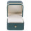 5Stk Dunkelgrüne Ringbox PU Leder Schmuck Display Hülle 1