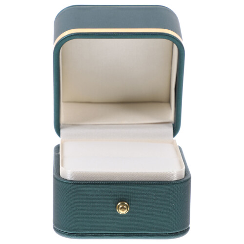 5Stk Dunkelgrüne Ringbox PU Leder Schmuck Display Hülle