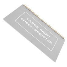 6Stk Persönliches Checkbuch Register Weiß & Robust