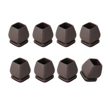 Protecteur de sol pour pieds de chaise, 8-Carré marron 0,75 po