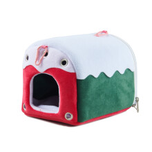 Plush Bird House Small Animal Bed Animal Cave-Christmas model