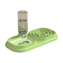 Slow Feeder Dog Bowl with Water Bottle Digestive Prevent Pet-3