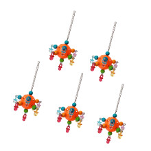 5pcs Colorful Shred Toy Birdcage Hanging Decoration-single ball