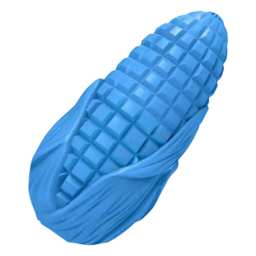 Pet Dog Teeth Cleaning Simulation Meaty Corn Chewing-lake blue