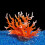 Artificial Colorful Water Plant for Decorating-orange white L 7