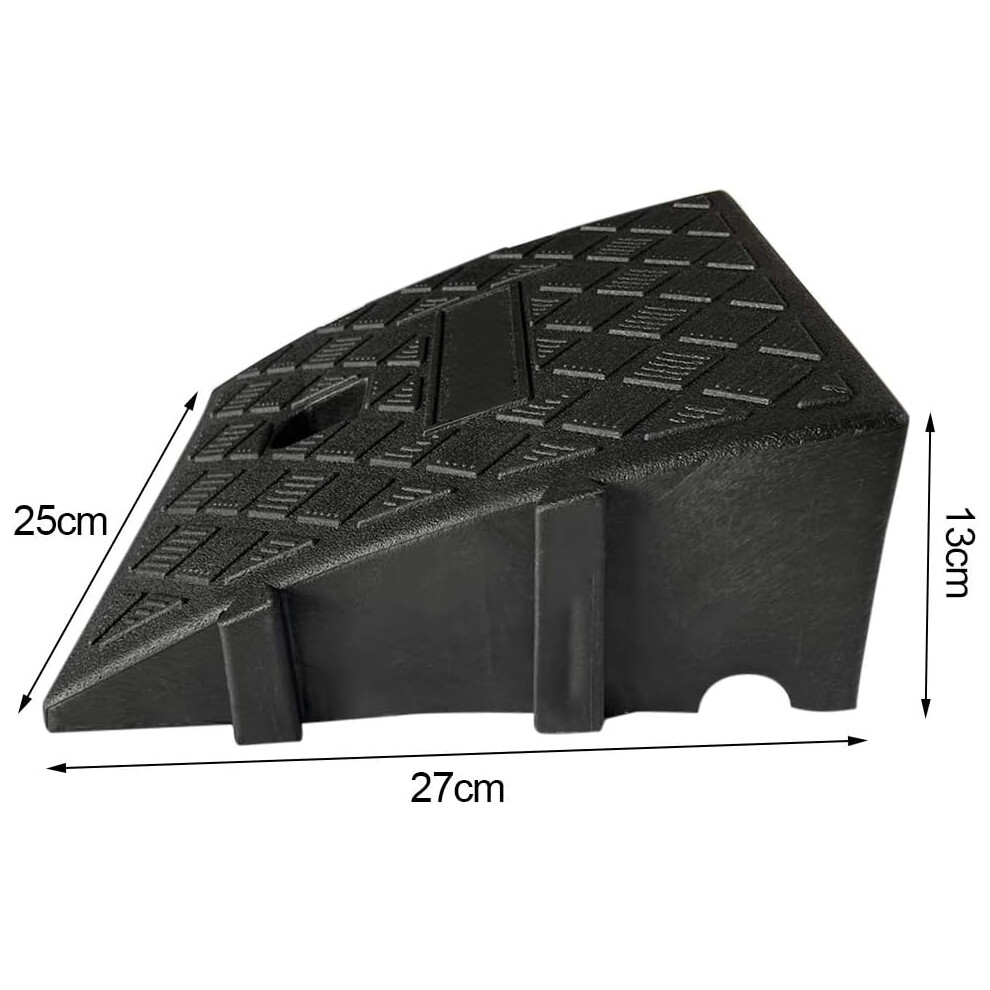 High-Quality Threshold Ramp, Portable Curb Ramp With Interlocking Design For Easy Installation, Heavy Duty Weather Resistant Plastic Material,