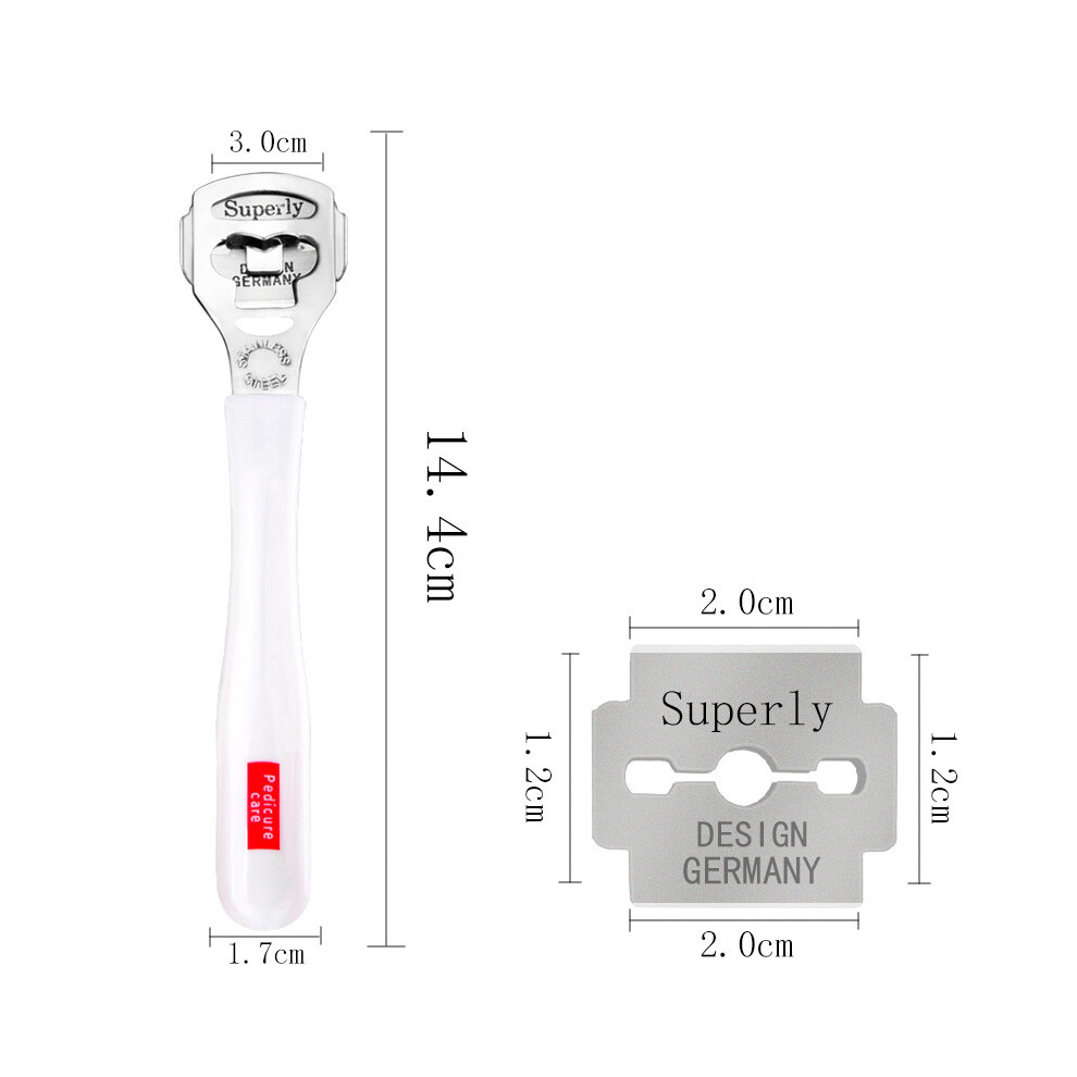 Ergonomic Foot Care Solution, High-quality Materials Callus Shaver Set For Wide Range Of Usages, Stainless Steel Hard Skin Remover Ensuring Easy To
