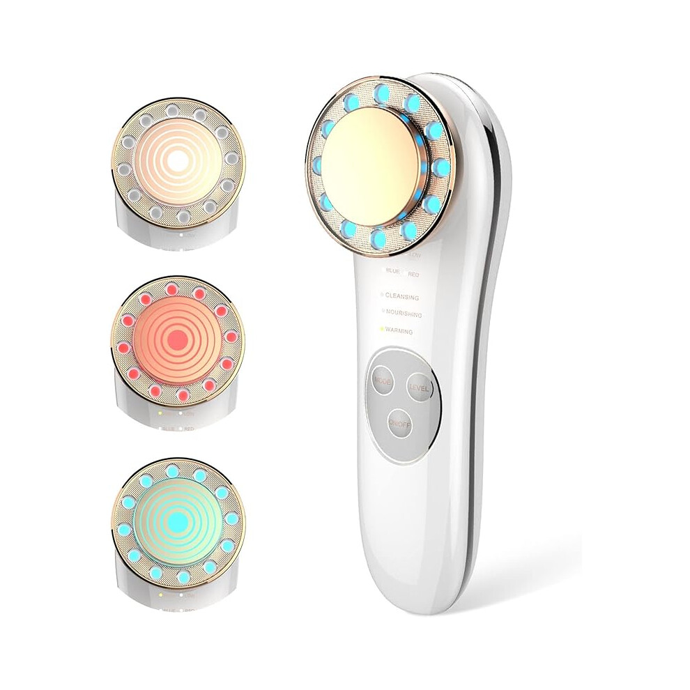 Light Dolphin Tail Facial Massager, Therapy Skin Care Tool For Anti-Aging Lifting And Tightening, Cooling Massage Head For Convenient Home Salon