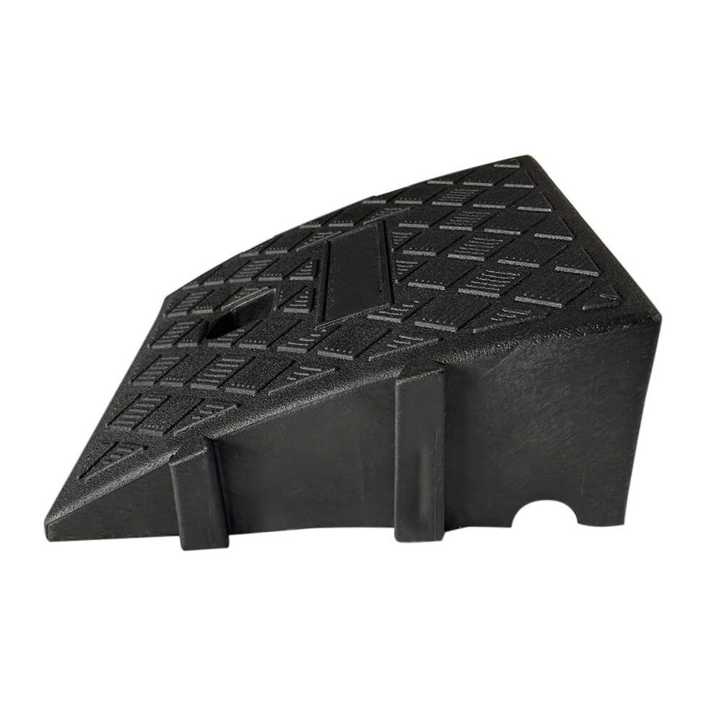 Interlock Curb Ramps, Heavy Duty Threshold Ramp Designed For Seamless Mobility Across Curbs And Doorways, Non-Slip Textured Surface For Enhanced