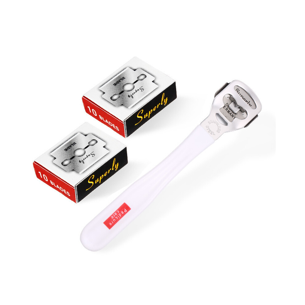 Convenient Foot Care Kit, Detachable Head Callus Shaver Set For Easy Blade Changing, Stainless Steel Hard Skin Remover Ensuring Reusable Durability