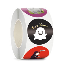 Halloween-Party-Gastgeschenke, 1,5 Zoll runde, farbenfrohe Dekorationen, hochwertige selbstklebende Aufkleber zum einfachen Abziehen, ideal als
