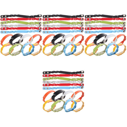 56Stk Leder Armbänder Gravur Blank Einstellbar 2