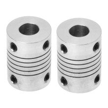 2X Motor Shaft 8mm to 8mm Joint Helical Coupler Coupling D18L25