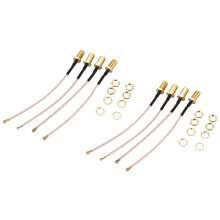Pack of 8 RF U.FL(IPEX/IPX) PCI to RP-SMA Female Pigtail Antenna Wi-Fi Coaxial RG-178 Low Loss Cable (10 cm)