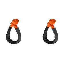 2pcs 1/2 Inch x 22 Inch Car Soft Shackle Rope Tow Rope Off Road Winch Pulley Cable Hook for Off-Road Recovery ATV UTV