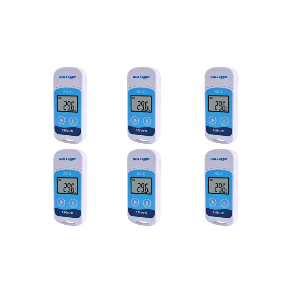 Typecat 6X Elitech Rc-5 High-Precision Digital Usb Temperature Data Logger For Warehouse Storage Refrigerated Transport