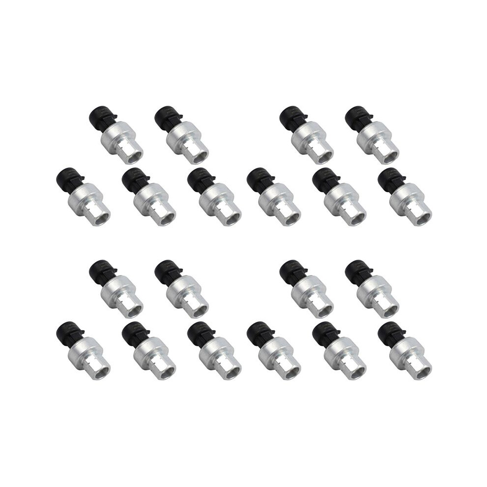 20X 7701205751 13587668 Air Conditioning Pressure Valve Sensor Fits For Espace (1984-2014) Black/Silver 6032491358746