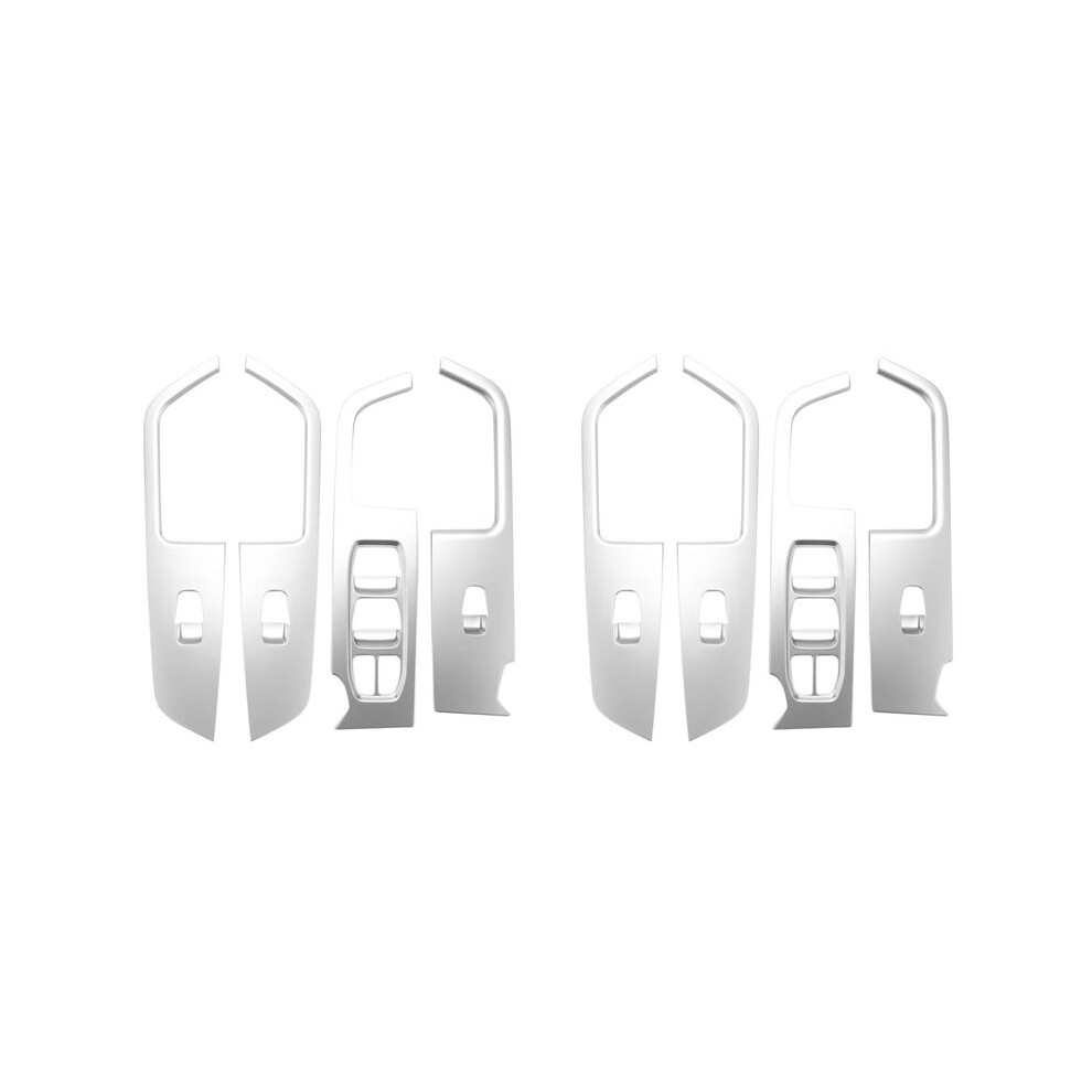 8X For Ix25 Creta Chrome Inner Door Armrest Window Cover Decoration Control Panel 2015-2019 Silver 6132156548533