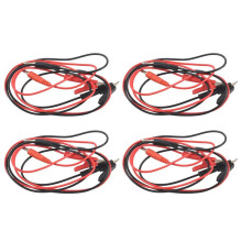 4 Pcs 1M Long Alligator Clip to Banana Plug Test Cable Pair for Multimeter