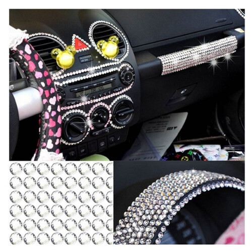 2016 Pcs 6mm DIY Bling Crystal Self-Adhesive Rhinestone Sticker 1