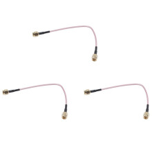 3 Pcs 6.5 Inch Length SMA Male to SMA Male Connector Pigtail Cable