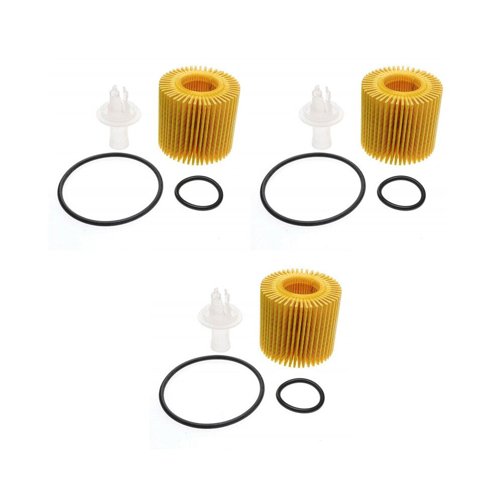 3X Engine Oil Filter For Prius Scion 1.8L 04152-Yzza6 / 04152-B1010 / 04152-Yzza7 / 04152-40060 6031731942646