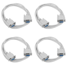 4 PZ 5Ft F / F Seriale RS232 Null Modem Cable Femmina A Femmina DB9 FTA Connection 9 Pin Dati COM Cavo Converter PC Accessorio