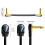 Guitar Patch Cable Effect Pedal Patch Cords 1/4-Inch Right Angle Low Profile Pancake Design for Effect Pedals 9 Pack 6