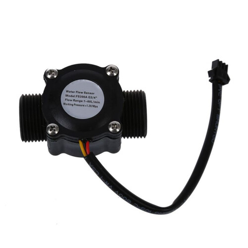 5X 1-60L/Min  5-24V Hall Effect Water Flow Sensor Counter Meter FS300A 1