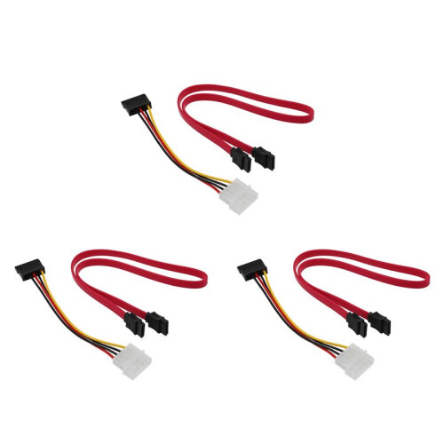 3 Cable de Adaptador de Alimentacion  Y 3 Cable de Datos