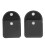 Black Hearing Amplifier Storage Pouch, Dust Proof, 7x7cm 8