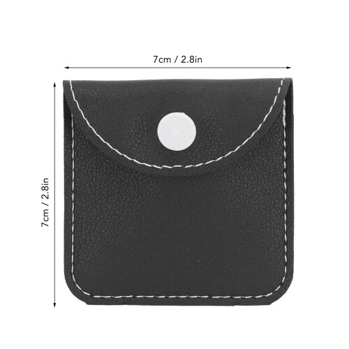 Black Hearing Amplifier Storage Pouch, Dust Proof, 7x7cm 1