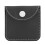 Black Hearing Amplifier Storage Pouch, Dust Proof, 7x7cm 7