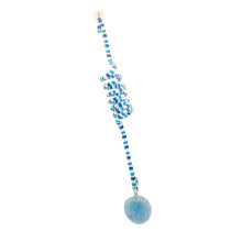 Hängende Tür-Katzenballspielzeug mit Glöckchen, Plüsch, Durchmesser 6 cm, Blau
