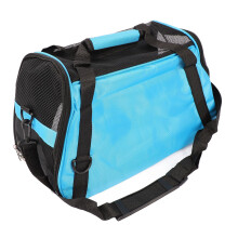 Große atmungsaktive Reisebox für Haustiere 42x24x20 cm, leicht, klappbar