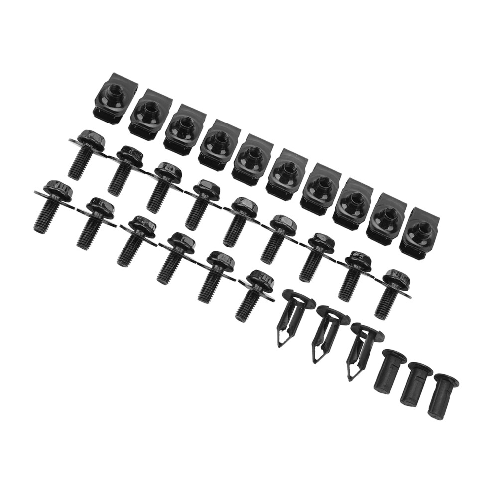 28Pcs Impact-Resistant Engine Fender Splash Guard Kit For Infiniti G35, G37, Fx35, Ex35 6921370076898